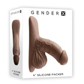 Gender X 4'' SILICONE PACKER DARK - Mr and Mrs D's